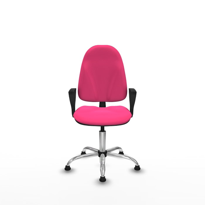 PIQUERAS Y CRESPO Chaise de bureau Algarra, similicuir rose