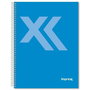 Cahier Imprex Bleu Feuille 80 Volets (4 Unités)