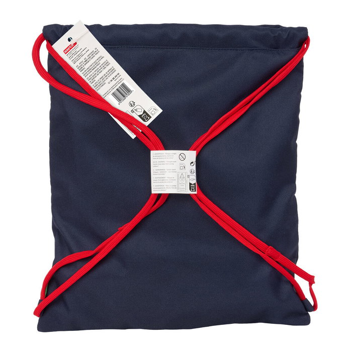 Sac à dos serré par des ficelles Benetton Together Blue marine 35 x 40 x 1 cm