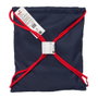 Sac à dos serré par des ficelles Benetton Together Blue marine 35 x 40 x 1 cm