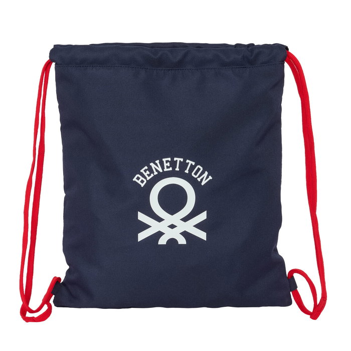 Sac à dos serré par des ficelles Benetton Together Blue marine 35 x 40 x 1 cm Sac à dos serré par des ficelles Benetton Together Blue marine 35 x 40 x 1 cm