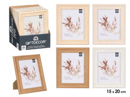 GIFTDECOR Lot de 24 cadres photo incurvés 15x20 cm assortis