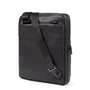 Piquadro Tallin Étui pour iPad Sac bandoulière en cuir Noir