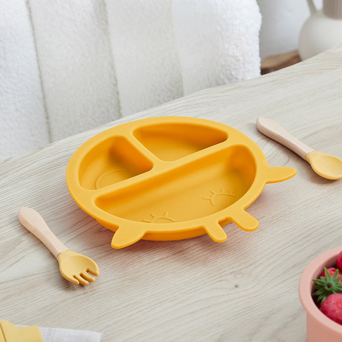 Tom et Zoe Plateau Silicone Girafe avec 3 Compartiments