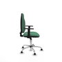PIQUERAS Y CRESPO Chaise de bureau Algarra, Vert émeraude, Base chromée