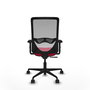 PIQUERAS Y CRESPO Chaise Zulema Synchro Rouge et Gris