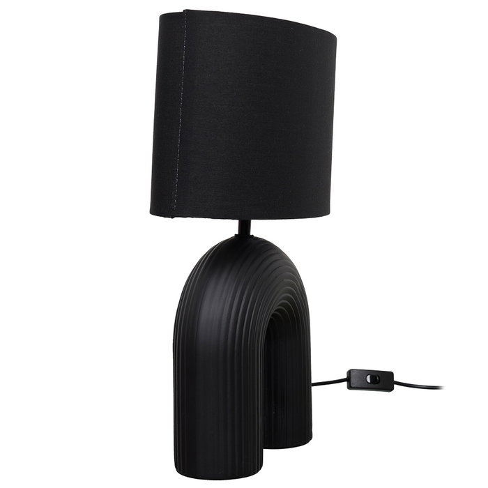 Home Deco Factory Lampe Archi en céramique noire Home Deco Factory Lampe Archi en céramique noire