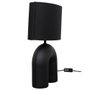 Home Deco Factory Lampe Archi en céramique noire