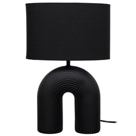 Home Deco Factory Lampe Archi en céramique noire