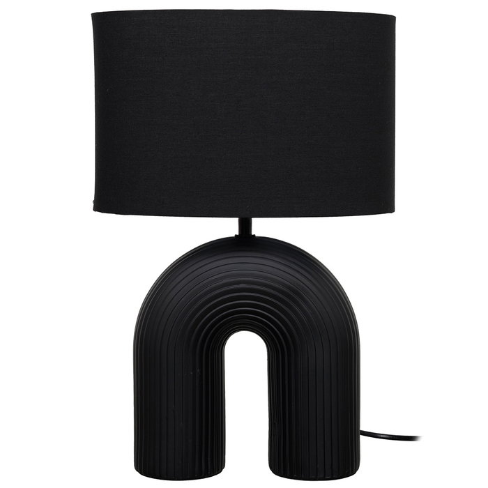 Home Deco Factory Lampe Archi en céramique noire Home Deco Factory Lampe Archi en céramique noire