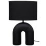 Home Deco Factory Lampe Archi en céramique noire