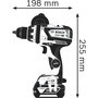Bosch GSR 18V-110 C Professional Perceuse-visseuse sans fil avec 2x 4,0 Ah