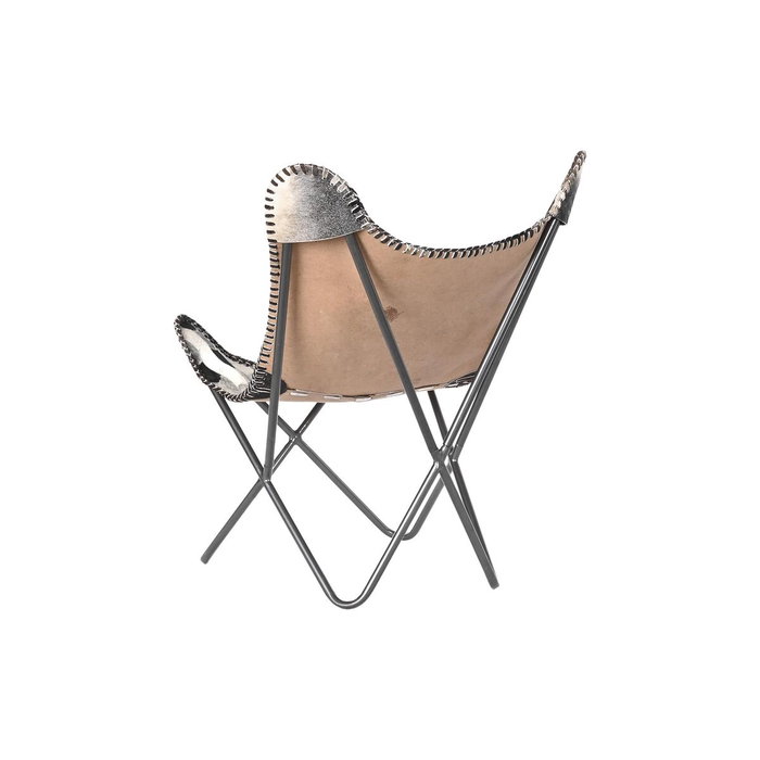 DKD Home Decor Fauteuil Blanc Marron Fer