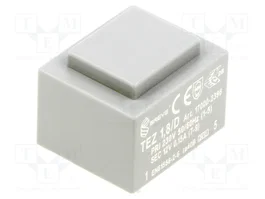 BREVE TUFVASSONS Transformateur moulé TEZ 1,8VA 230VAC 12V 150mA PCB