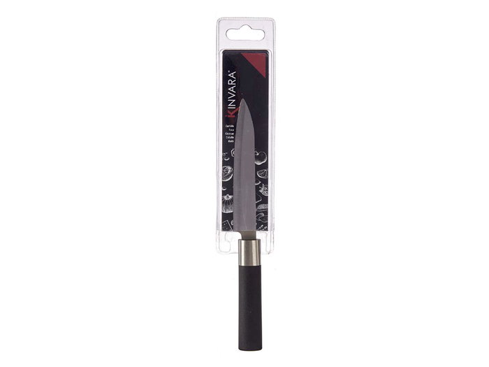 KINVARA Petit couteau en acier avec manche noir KINVARA Petit couteau en acier avec manche noir