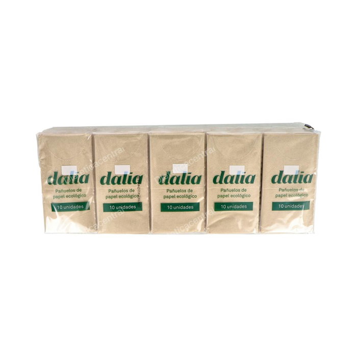 Dalia Mouchoirs de Poche Non Blanchis 10Uds. Bio - Certifié EcoVadis Gold Dalia Mouchoirs de Poche Non Blanchis 10Uds. Bio - Certifié EcoVadis Gold