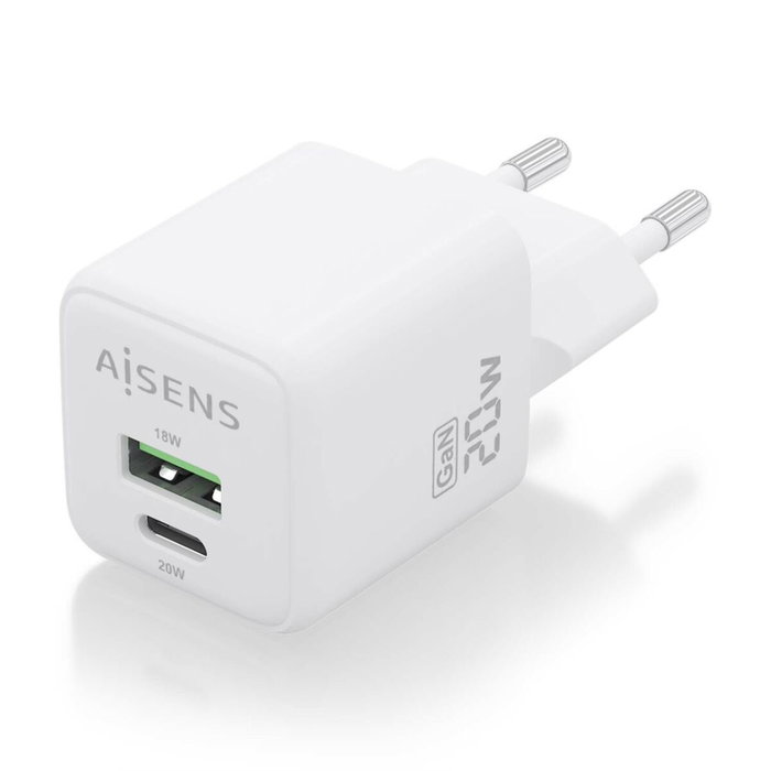 Chargeur mural Aisens ASCH-20W2P010-W Blanc