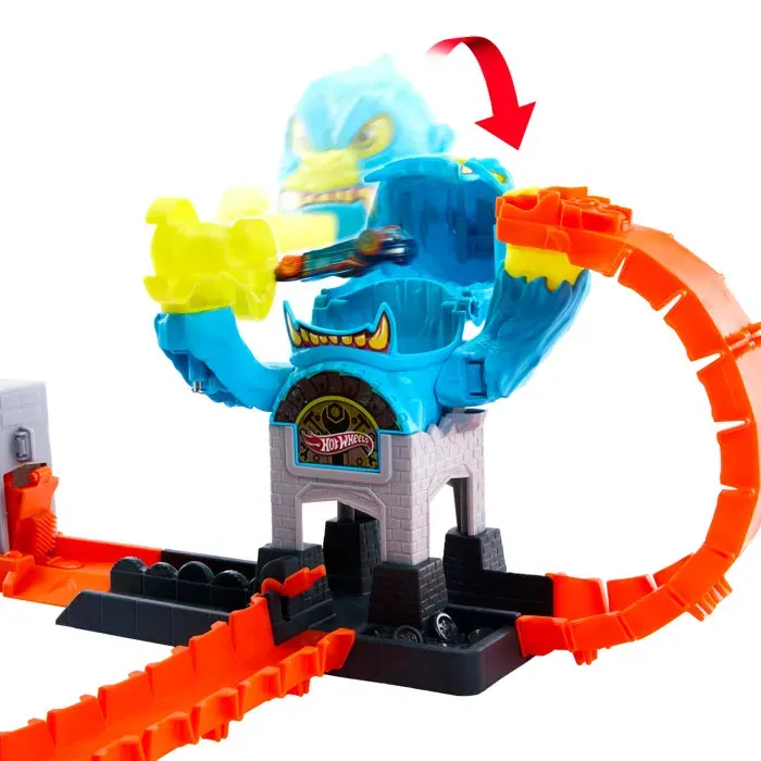 Hot Wheels City - Attaque du Gorille - Jeu de course et de bataille avec 3 façons de jouer