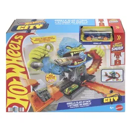 Hot Wheels City - Attaque du Gorille - Jeu de course et de bataille avec 3 façons de jouer
