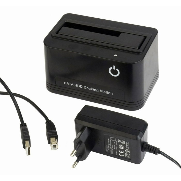 GEMBIRD Station d'accueil USB 2.0 noire, HD32-U2S-5
