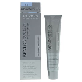 Revlon Revlonissimo Colorsmetique Teinture Capillaire Permanente avec Acide Hyaluronique 9.1 Very Light Ash Blonde - 60 ml