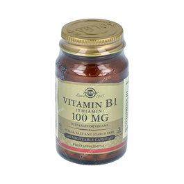 SOLGAR Vitamine B1 100 mg 100 gélules Complément alimentaire vegan