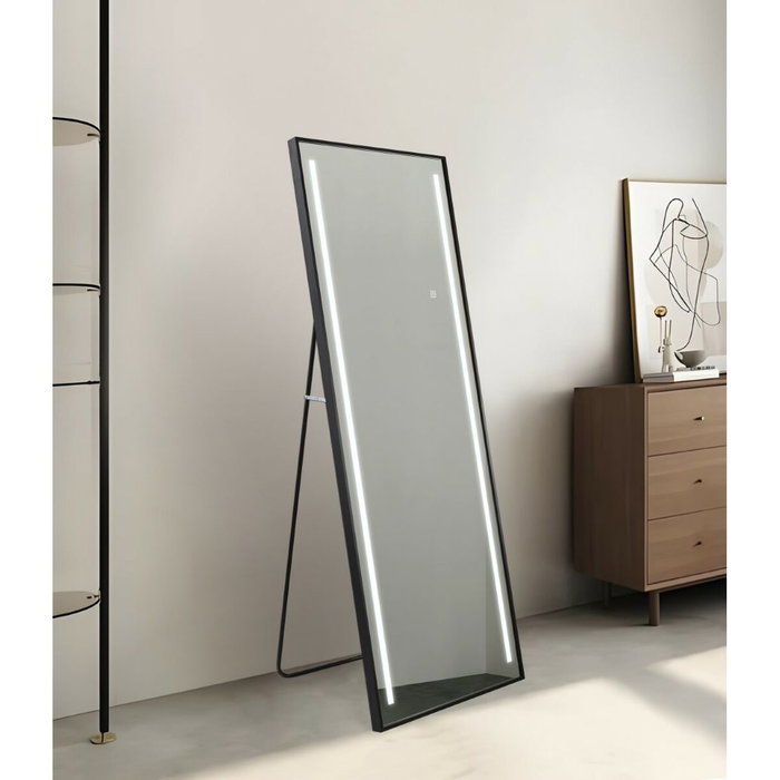 Miroir sur Pied Home ESPRIT Noir Aluminium 60 x 0,5 x 165 cm