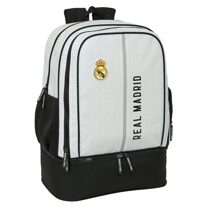 Sac à dos de Sport Real Madrid C.F. 24/25 Blanc Gris 35 x 50 x 24 cm Sac à dos de Sport Real Madrid C.F. 24/25 Blanc Gris 35 x 50 x 24 cm
