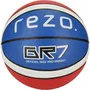 Rezo Ballon de Basketball en Caoutchouc Taille 5 - Bleu - Pour le Basket et le Handball