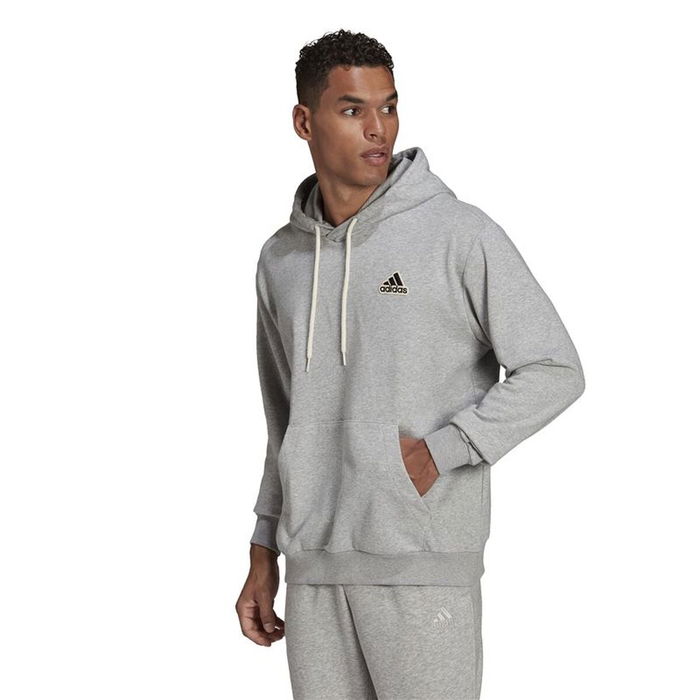 Sweat à capuche homme Adidas Essentials Feelcomfy M Gris clair