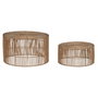 Jeu de 2 tables Home ESPRIT Naturel 70 x 70 x 40 cm