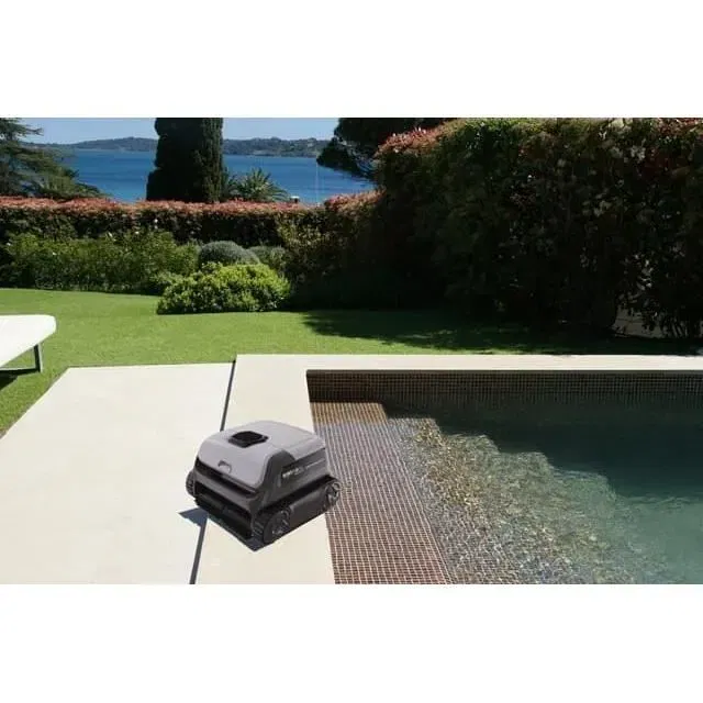 Robopool Robot aspirateur piscine - Bestway - Graphite - Nettoyage fond, parois et ligne d'eau - Pour piscines jusqu'à 32 m² - Filtration 200W