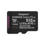 Carte Mémoire Micro SD avec Adaptateur Kingston SDCS3/512GBSP 512 GB