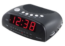 SAMI Radio réveil analogique AM/FM avec écouteurs et écran 0,9 pouces