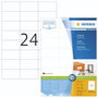 Herma Prem. Étiquettes blanches 70x37 100 feuilles A4 2400 uds 4464