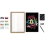 Lansay Collection Sequins Mickey Pop Art avec Cadre en bois
