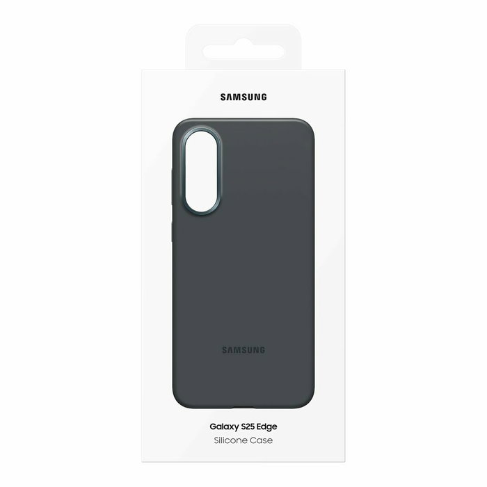 Samsung Coque en silicone Galaxy S25 Edge - Noir
