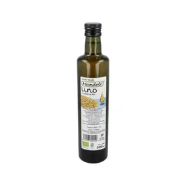 MANDOLE Huile de Lin Bio 500ml - Première Pression à Froid Riche en Oméga-3