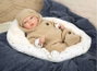 Muñecas Arias Poupée reborn Arias Olona Beige avec sac de couchage 40 cm - Recommandé 36 mois