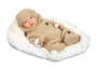 Muñecas Arias Poupée reborn Arias Olona Beige avec sac de couchage 40 cm - Recommandé 36 mois