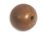 Innspiro Lot de 100 perles en bois rondes marron de 25 mm