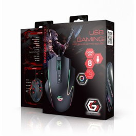GEMBIRD MUSG-RAGNAR-RX300 Souris de jeux Noir 12000 dpi