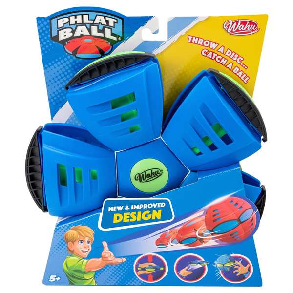 Bizak Phlat Bal - Disque lanceur multifonction, jouet d'extérieur, lance comme un disque et capture comme une balle, diamètre 180 mm