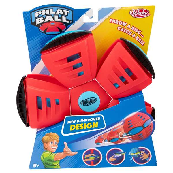 Bizak Phlat Bal - Disque lanceur multifonction, jouet d'extérieur, lance comme un disque et capture comme une balle, diamètre 180 mm