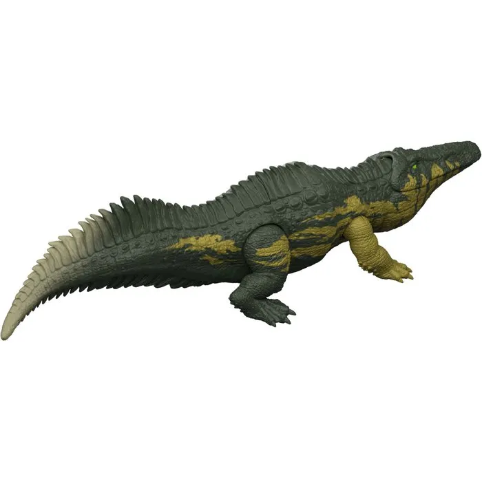 Mattel Figurine dinosaure Stomatosuchus Jurassic World Wild Roar avec sons et lumières
