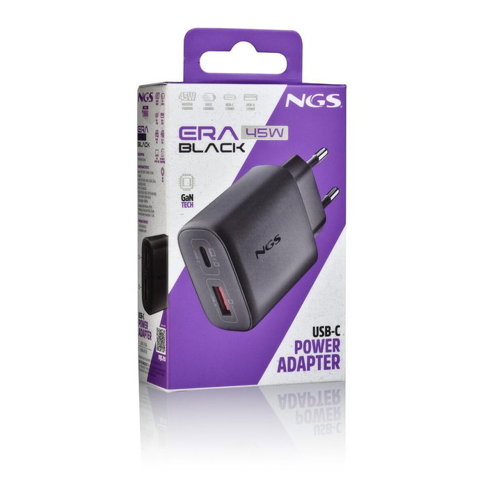 Chargeur d'ordinateur portable NGS ERA45WBLACK 45 W