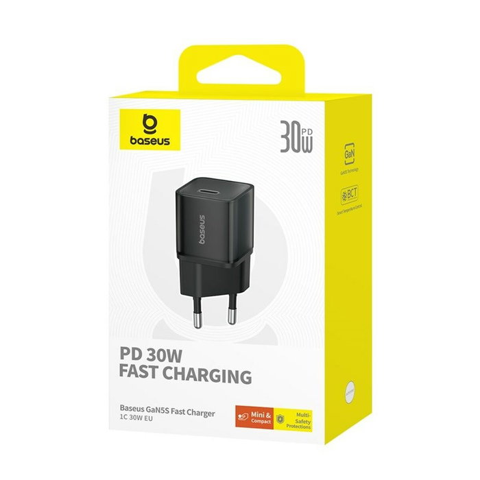 Baseus Chargeur mural P10162504113-00 Noir 30 W Baseus Chargeur mural P10162504113-00 Noir 30 W