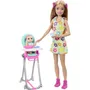 Barbie Skipper Coffret Babysitters Inc avec poupée, bébé et accessoires, bébé change de couleur HTK35