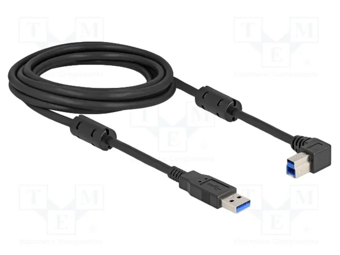 DELOCK Câble USB A vers USB B 90° doré 3m DELOCK Câble USB A vers USB B 90° doré 3m