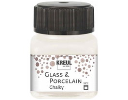 Kreul Peinture verre et porcelaine Glass & Porcelain Chalky mate Blanco algodón 20ml